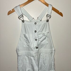 Blank NYC White Denim Overalls Jumpsuit